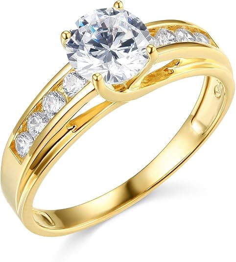 14k Yellow OR White Gold Wedding Engagement Ring